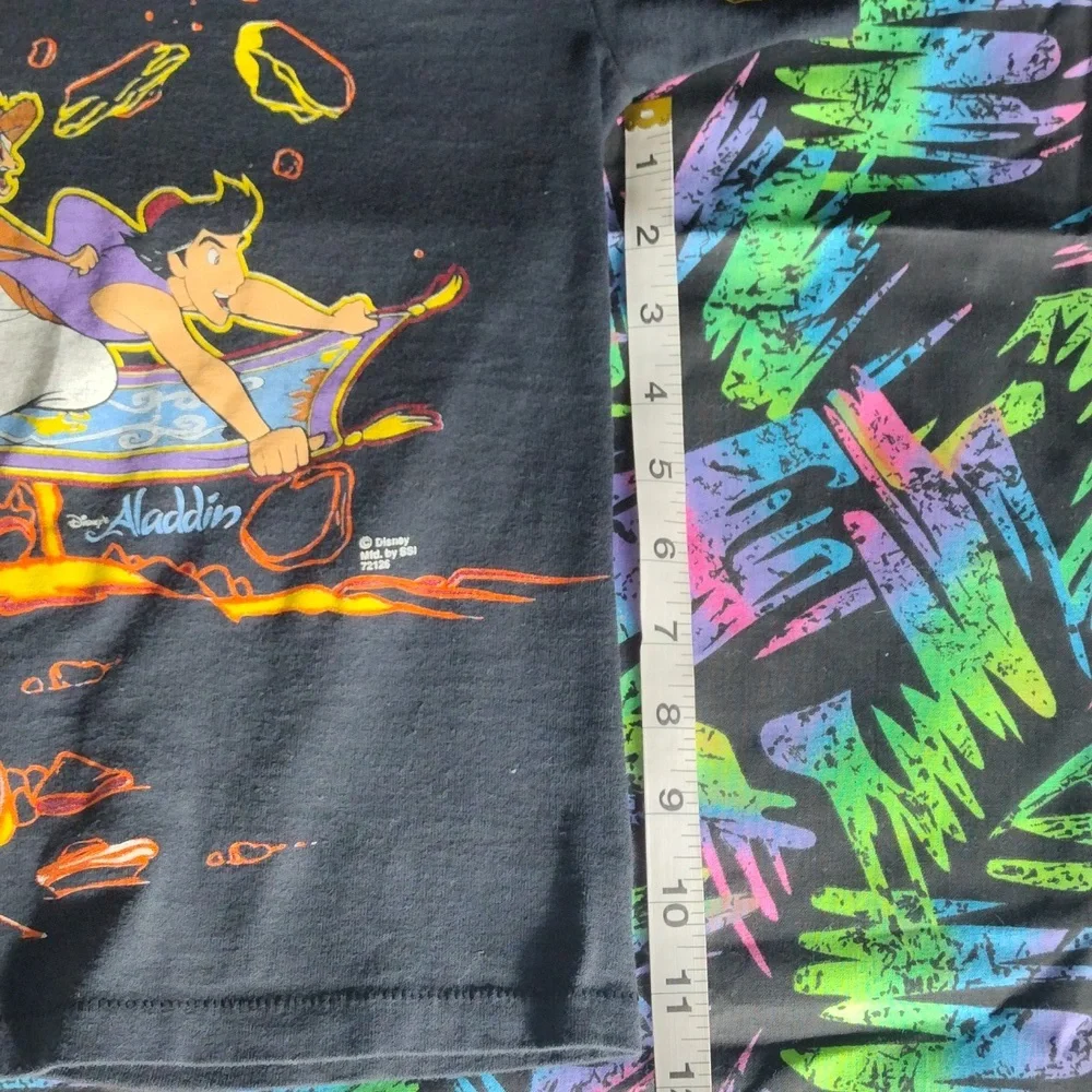 VTG 90s AOP Disney Aladdin Magic Carpet Ride T Shirt - Picture 8 of 13